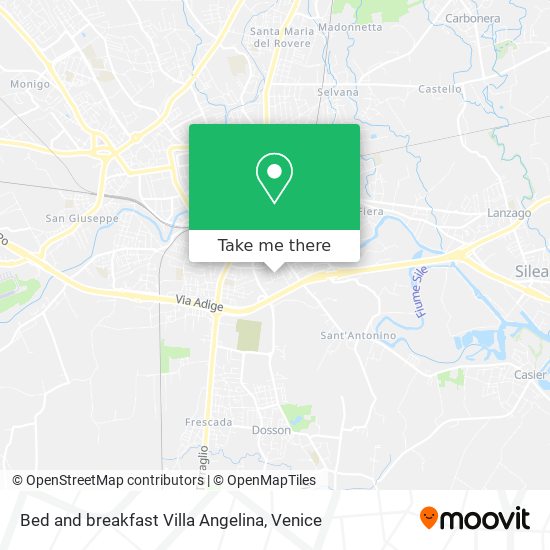 Bed and breakfast Villa Angelina map