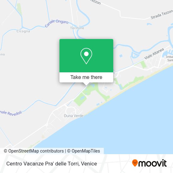Centro Vacanze Pra' delle Torri map