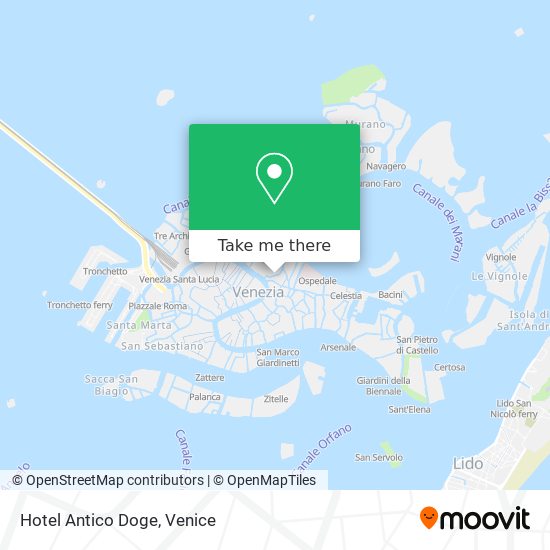 Hotel Antico Doge map