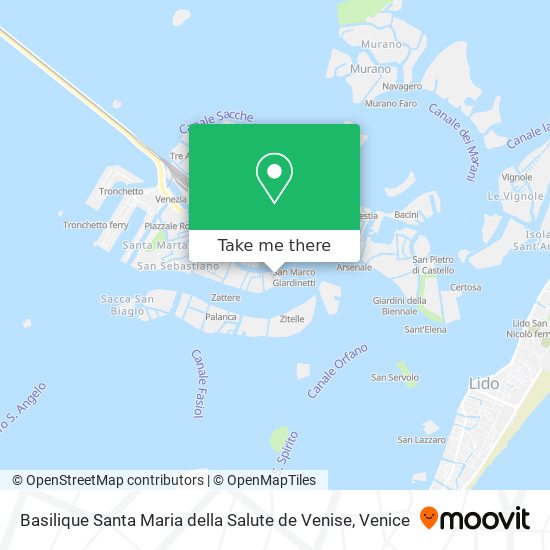 Basilique Santa Maria della Salute de Venise map