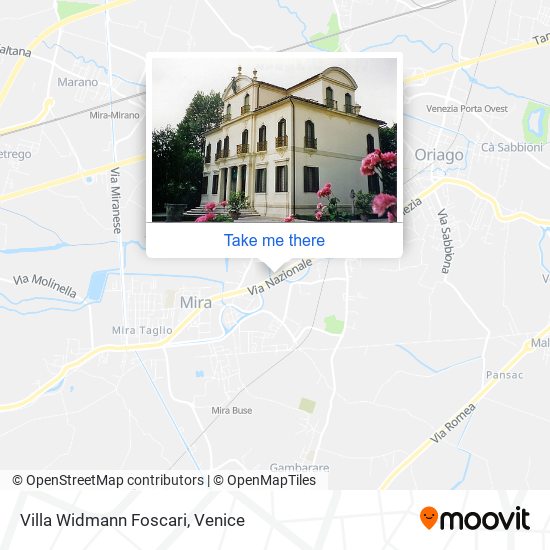 Villa Widmann Foscari map