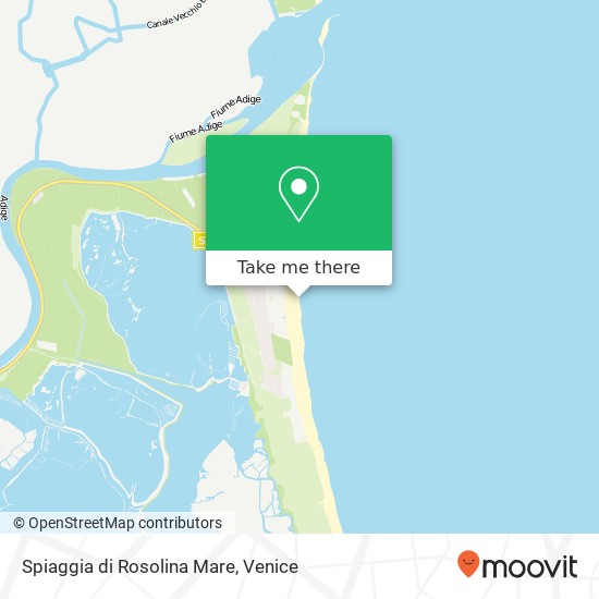 Spiaggia di Rosolina Mare map