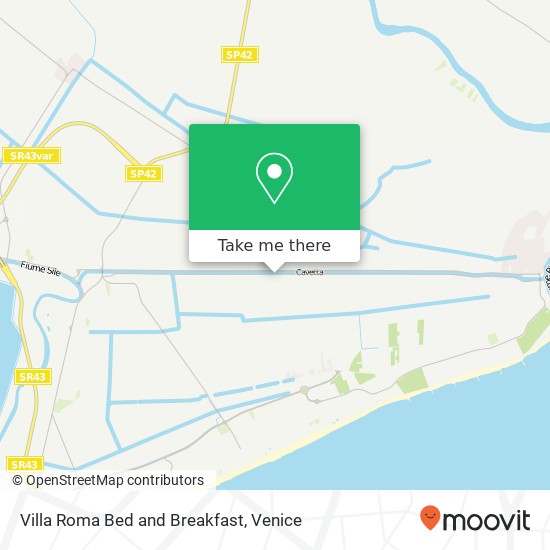 Villa Roma Bed and Breakfast map