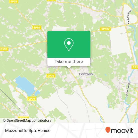 Mazzonetto Spa map