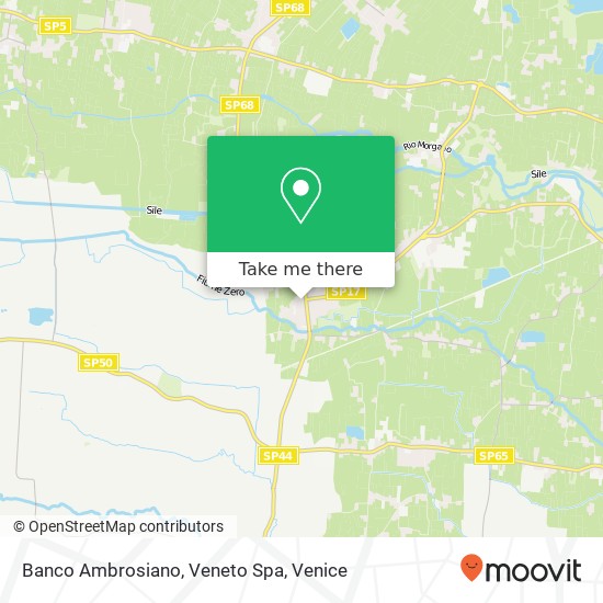 Banco Ambrosiano, Veneto Spa map