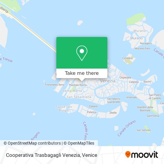 Cooperativa Trasbagagli Venezia map