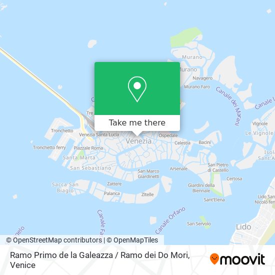 Ramo Primo de la Galeazza / Ramo dei Do Mori map