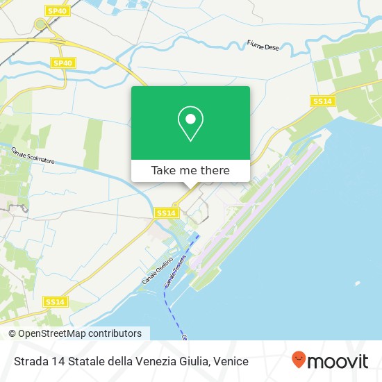 Strada 14 Statale della Venezia Giulia map