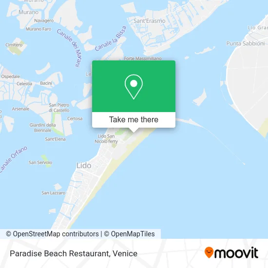 Paradise Beach Restaurant map