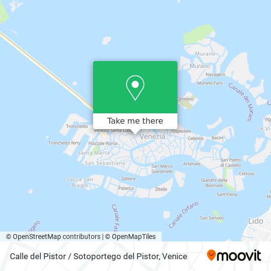 Calle del Pistor / Sotoportego del Pistor map