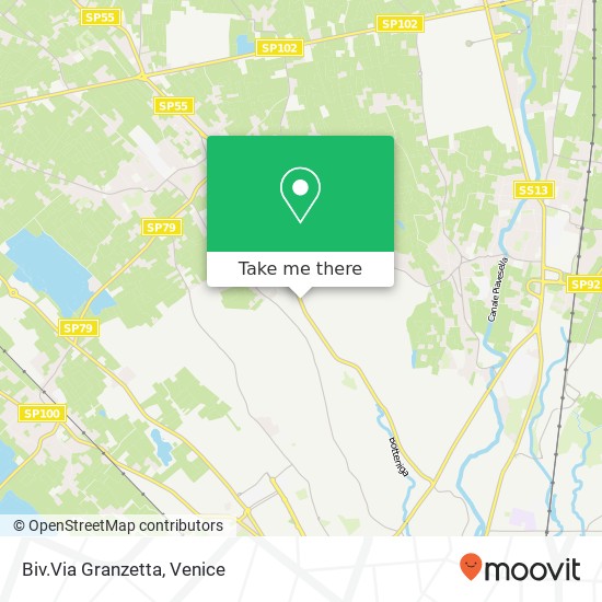 Biv.Via Granzetta map