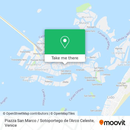 Piazza San Marco / Sotoportego de l'Arco Celeste map