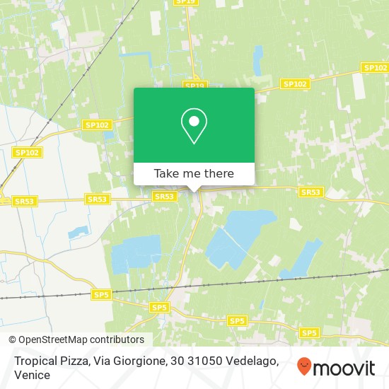 Tropical Pizza, Via Giorgione, 30 31050 Vedelago map