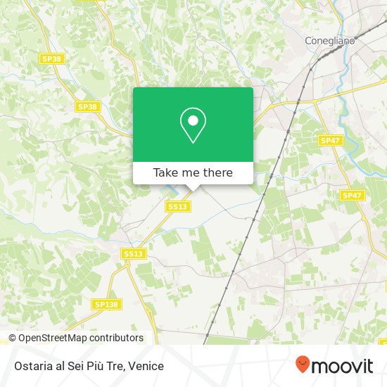 Ostaria al Sei Più Tre, Via Conegliano, 96 31058 Susegana map