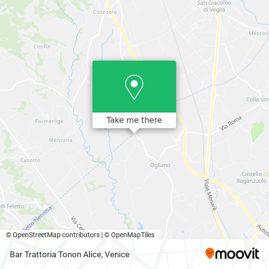 Bar Trattoria Tonon Alice map