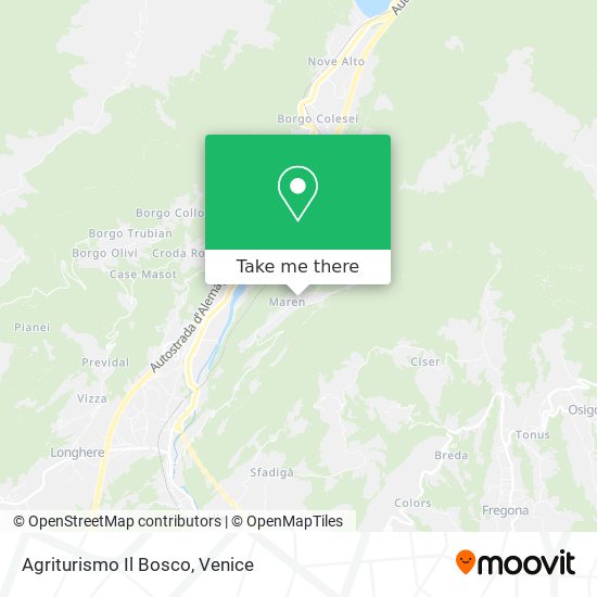 Agriturismo Il Bosco map