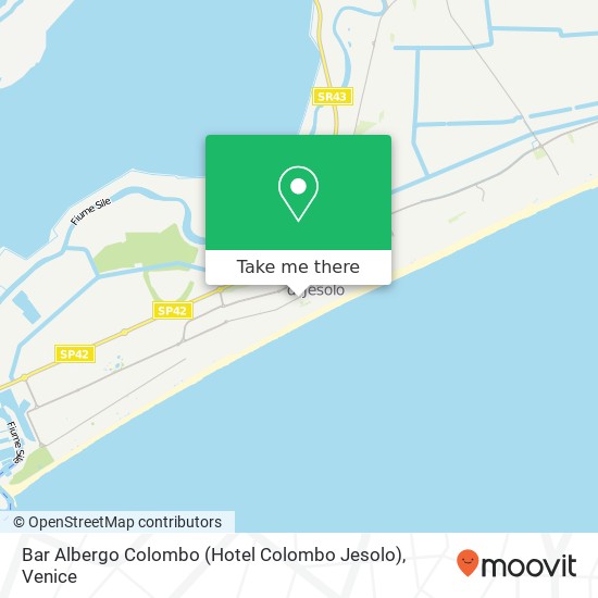 Bar Albergo Colombo (Hotel Colombo Jesolo) map