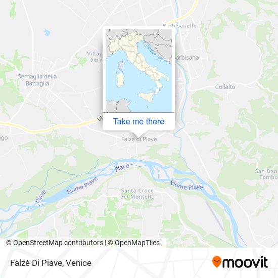 Falzè Di Piave map
