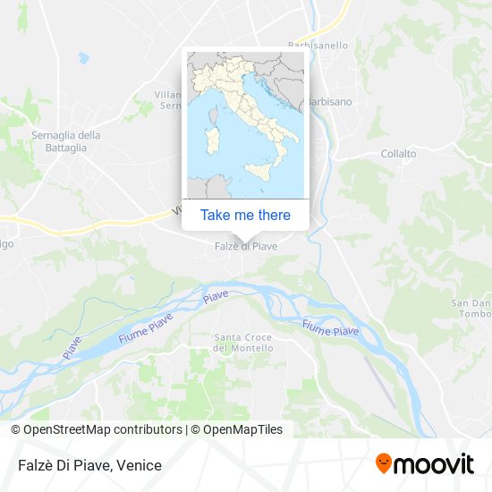 Falzè Di Piave map