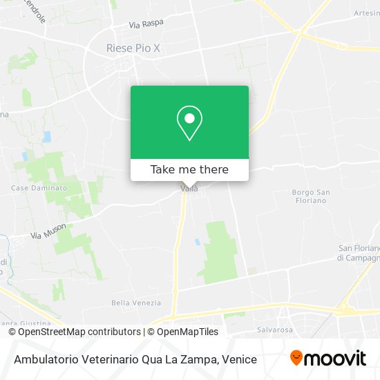 Ambulatorio Veterinario Qua La Zampa map