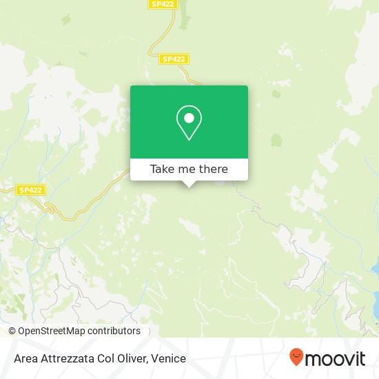 Area Attrezzata Col Oliver map