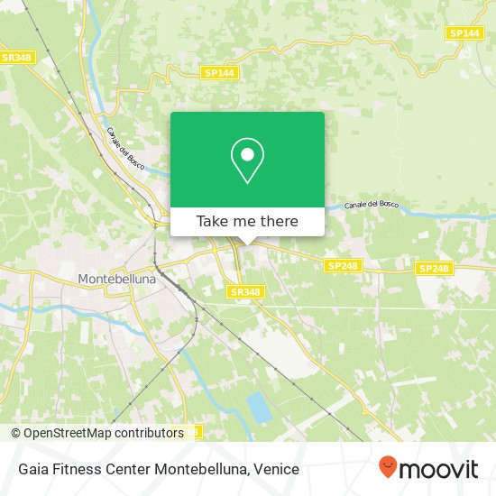 Gaia Fitness Center Montebelluna map