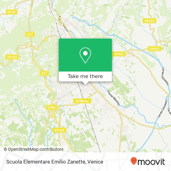 Scuola Elementare Emilio Zanette map