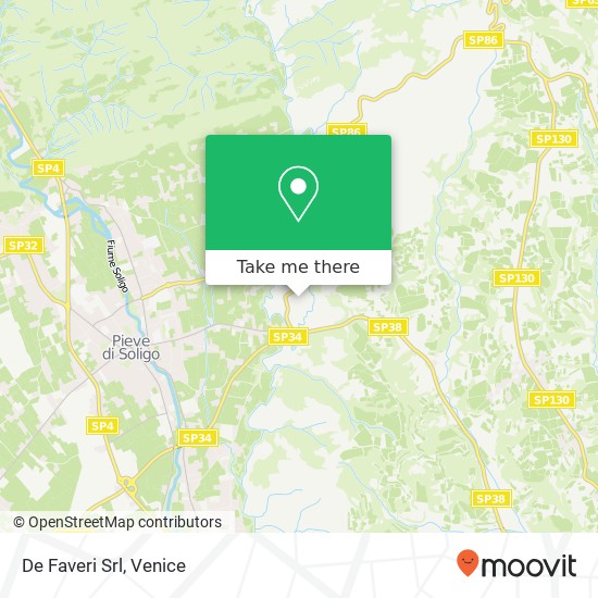 De Faveri Srl map