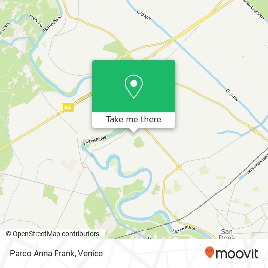 Parco Anna Frank map