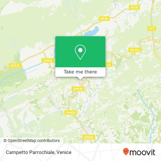 Campetto Parrochiale map