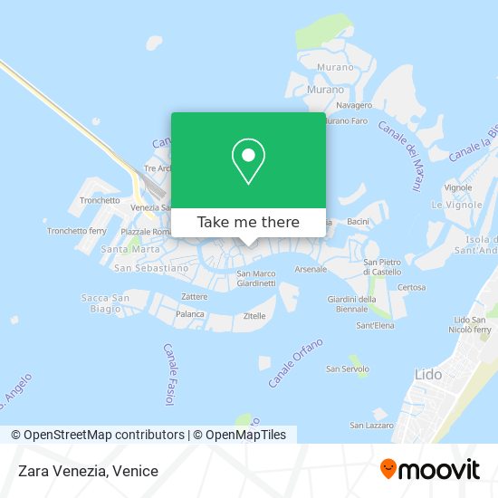 Zara Venezia map