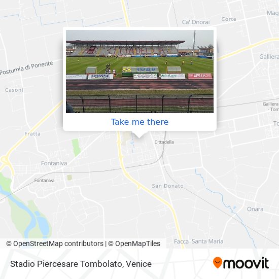 Stadio Piercesare Tombolato map