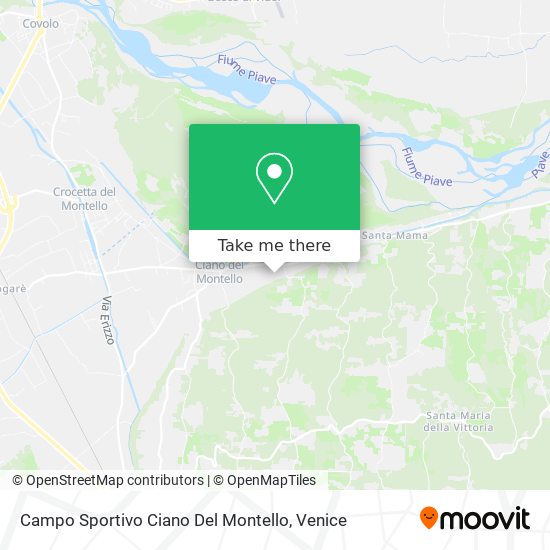 Campo Sportivo Ciano Del Montello map