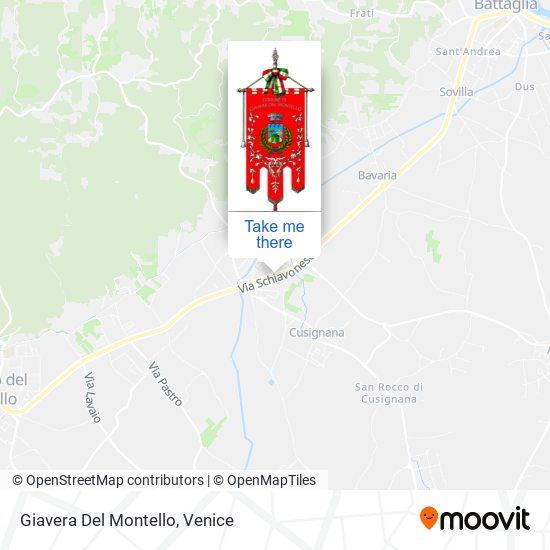 Giavera Del Montello map