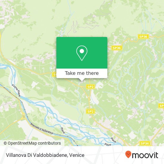 Villanova Di Valdobbiadene map