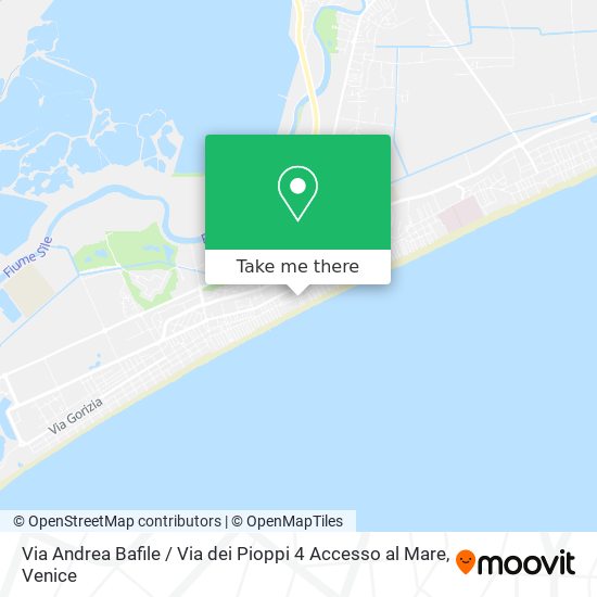 Via Andrea Bafile / Via dei Pioppi 4 Accesso al Mare map