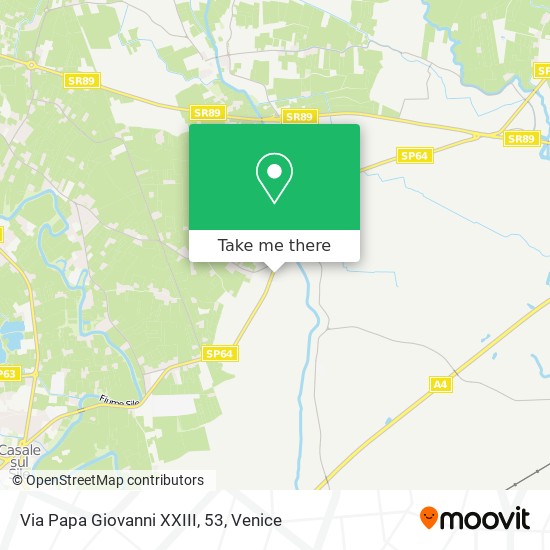 Via Papa Giovanni XXIII, 53 map