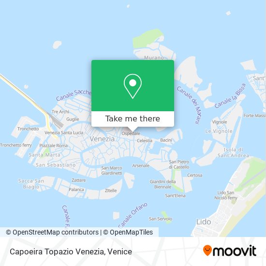 Capoeira Topazio Venezia map