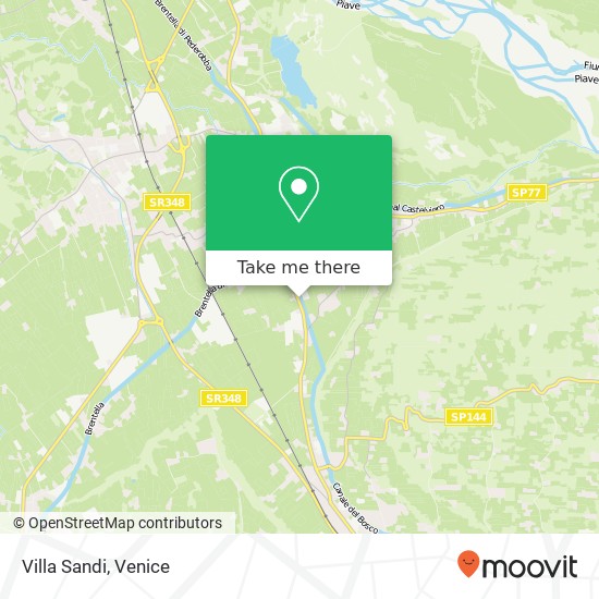 Villa Sandi map