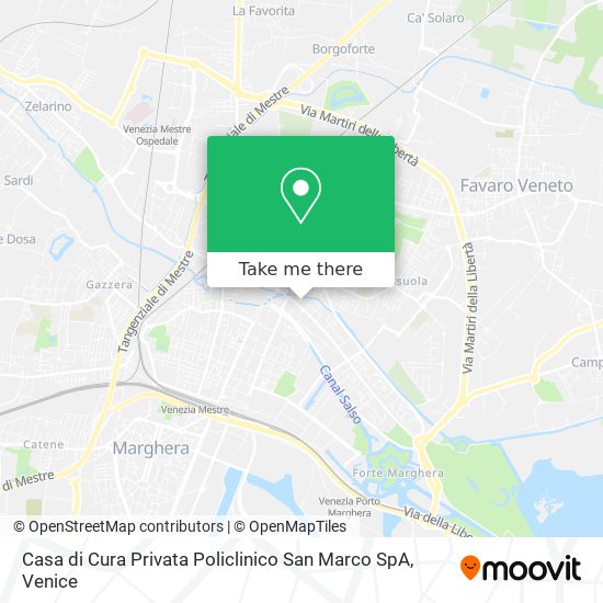 Casa di Cura Privata Policlinico San Marco SpA map