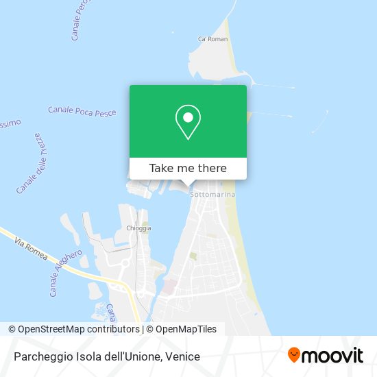Parcheggio Isola dell'Unione map