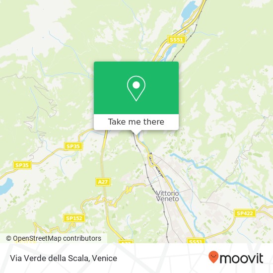 Via Verde della Scala map