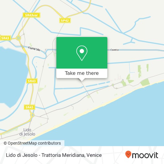 Lido di Jesolo - Trattoria Meridiana map