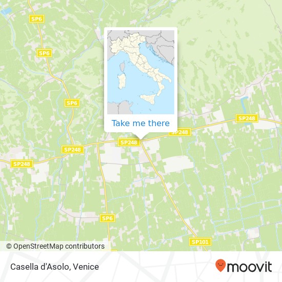 Casella d'Asolo map