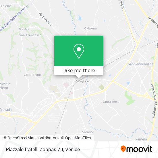 Piazzale fratelli Zoppas 70 map