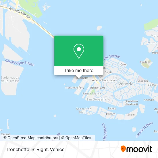 Tronchetto 'B' Right map