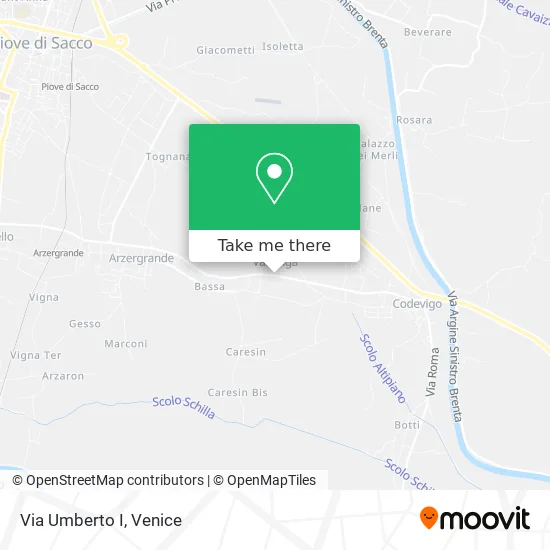 Via Umberto I map