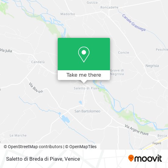 Saletto di Breda di Piave map