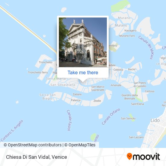 Chiesa Di San Vidal map