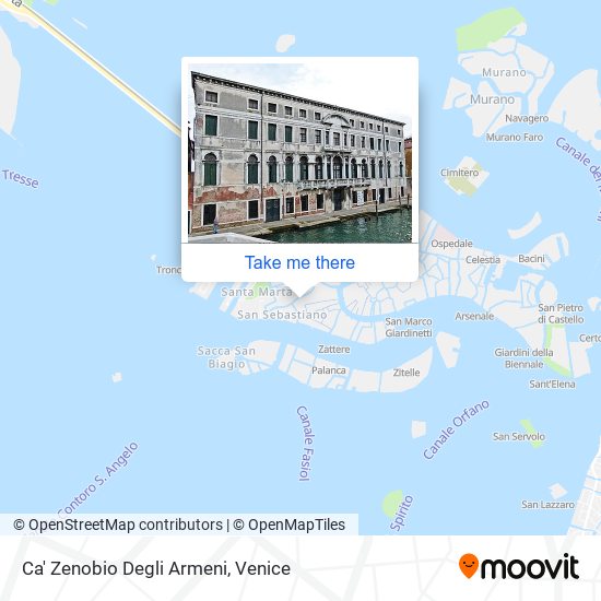 Ca' Zenobio Degli Armeni map